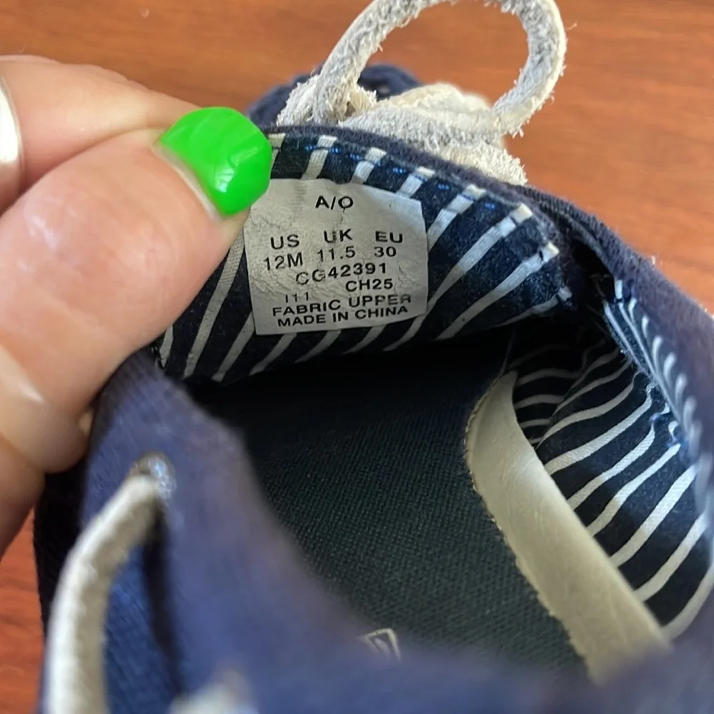 Sperry Top-Sider Navy Blue Kids 12M Loafers Moccasins Shoes